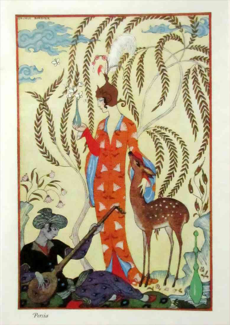 The Romance Of Perfume Persia George Barbier 2 A4 Photo Print