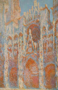 The Rouen Cathedral The Facade At Sunset Monet A4 Photo Print