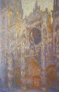 The Rouen Cathedral, West facade by Monet A4 Photo Print