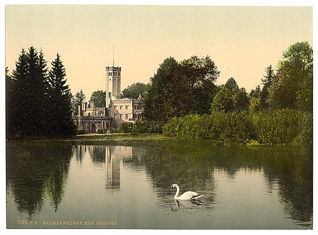 The Royal Castle Erdmannsdorf Riesengebirge Vintage A4 Photo Print