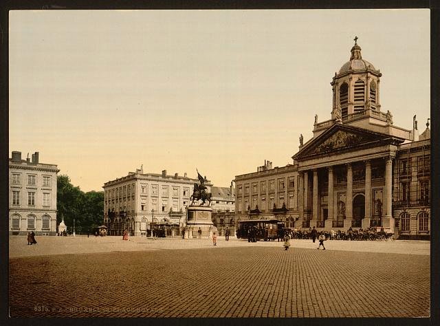 The Royal Palace Brussels Vintage A4 Photo Print