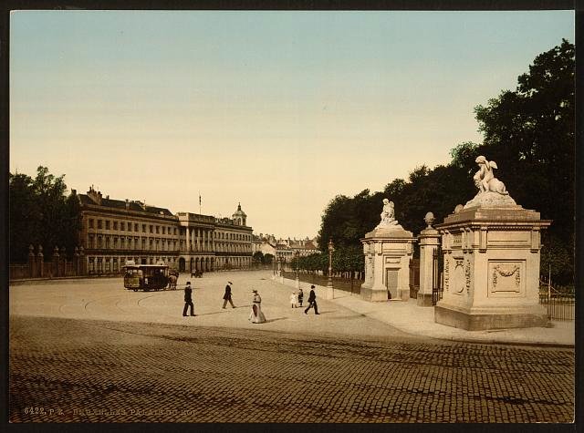 The Royal Palace II Brussels Vintage A4 Photo Print