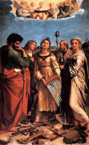 The Saint CeciliAltarpiece A4 Photo Print