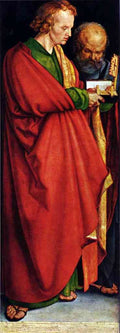 The Saints John And Peter Durer A4 Photo Print
