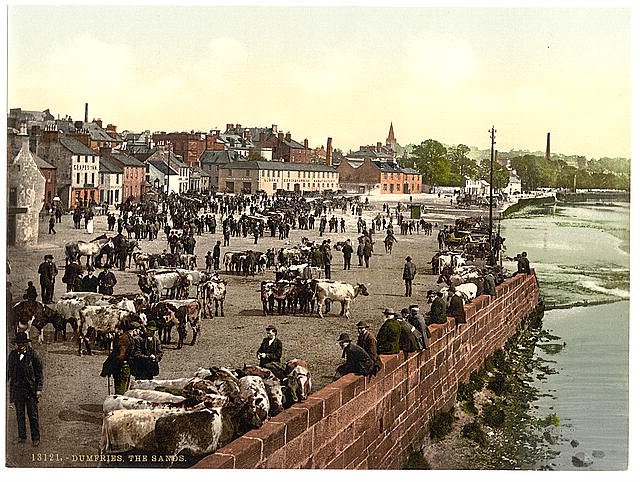 The Sands Dumfries Vintage A4 Photo Print