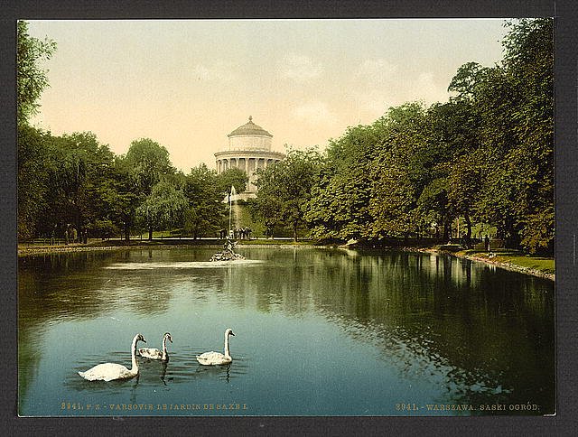 The Saxe Garden Warsaw Vintage A4 Photo Print