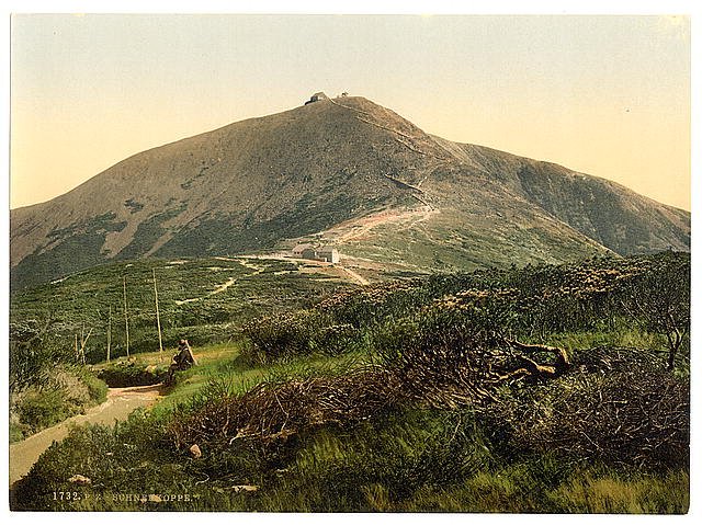 The Schneekoppe Riesengebirge Vintage A4 Photo Print