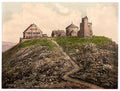 The Schneekoppe and Observatory Riesengebirge Vintage A4 Photo Print