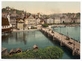 The Schweizerhof Quay Lucerne Vintage A4 Photo Print