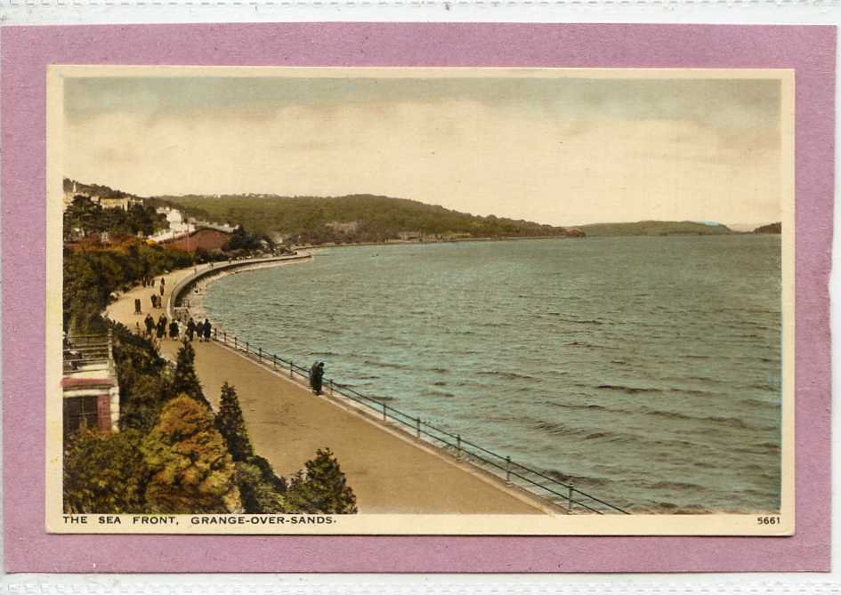 The Sea Front Grange Over Sands Cumbria Vintage A4 Photo Print