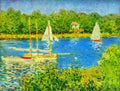 The Seine At Argenteuil Basin Monet A4 Photo Print
