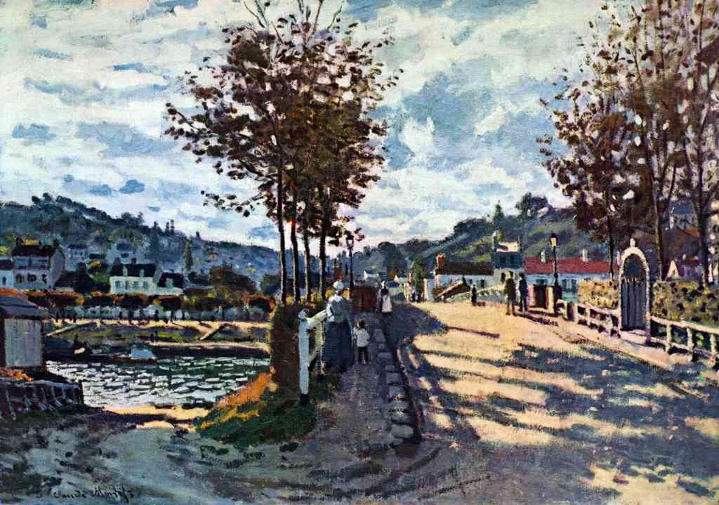 The Seine At Bougival Monet A4 Photo Print