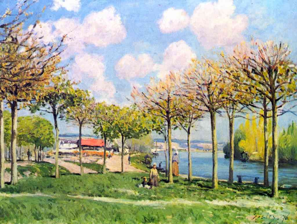 The Seine At Bougival Sisley A4 Photo Print