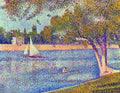 The Seine at the Grand Jatte, Spring by Seurat A4 Photo Print