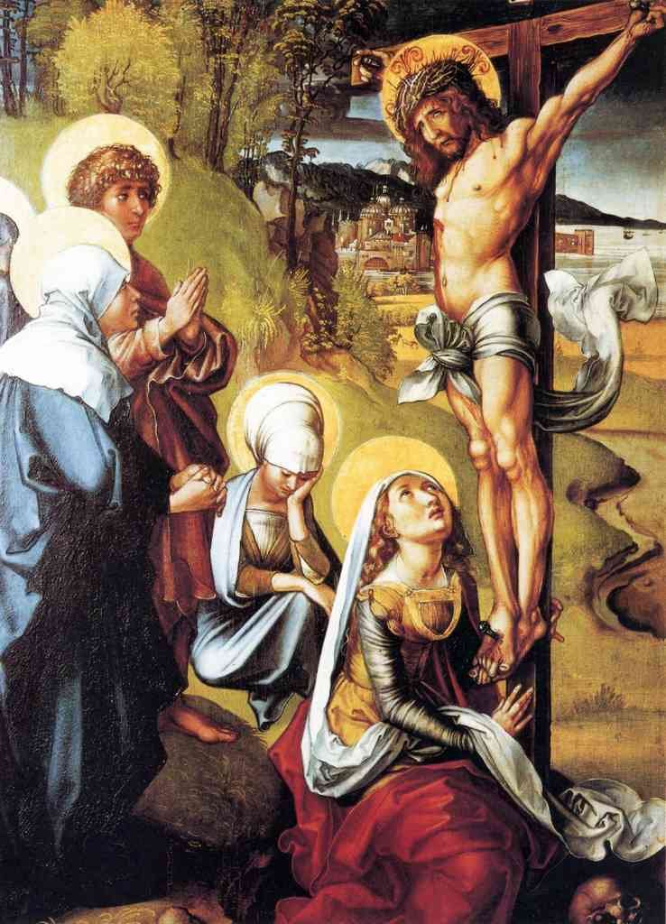 The Seven Mary S Pain Christ On The Cross Durer A4 Photo Print