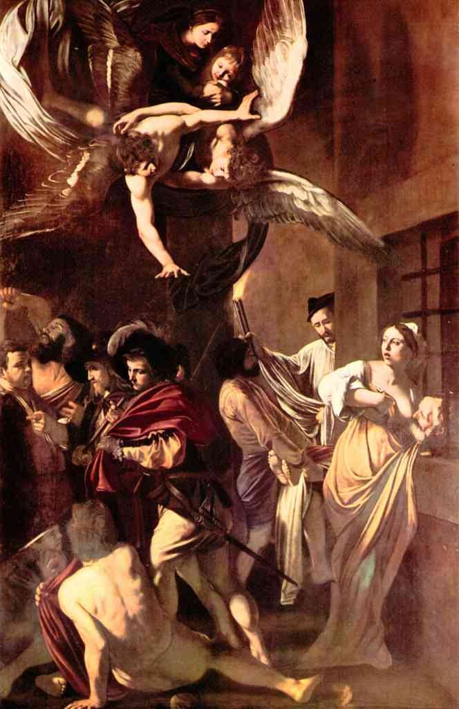 The Seven Works Of Mercy Caravaggio A4 Photo Print