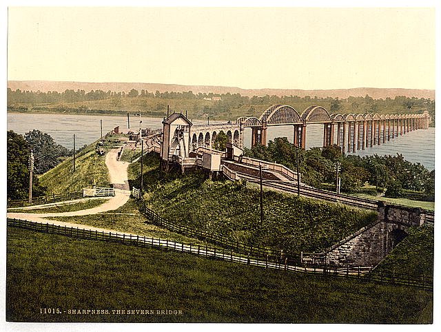 The Severn Bridge Sharpness Vintage A4 Photo Print