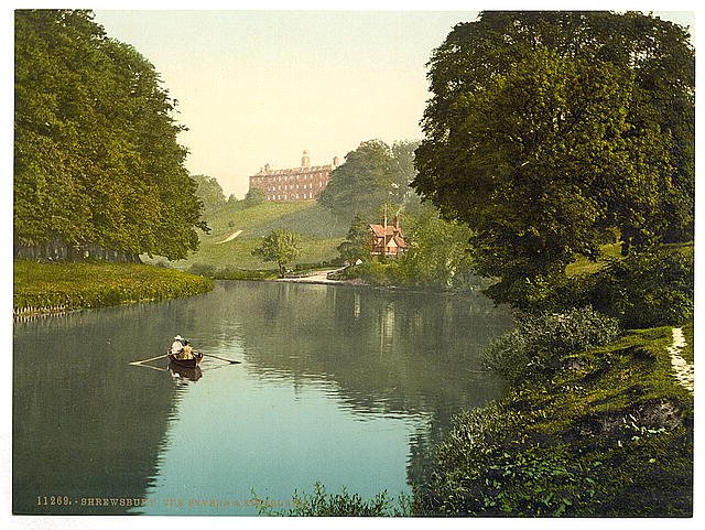 The Severn and Kingsland Shrewsbury Vintage A4 Photo Print
