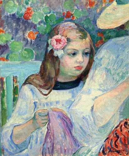 The Sewing Lesson Detail 1905 06 A4 Photo Print