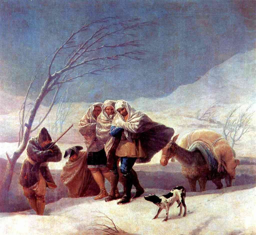 The Snowstorm Goya A4 Photo Print