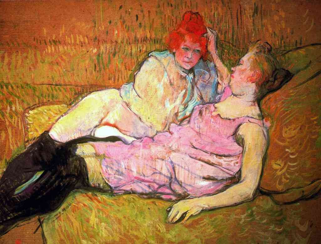 The Sofa Toulouse Lautrec A4 Photo Print