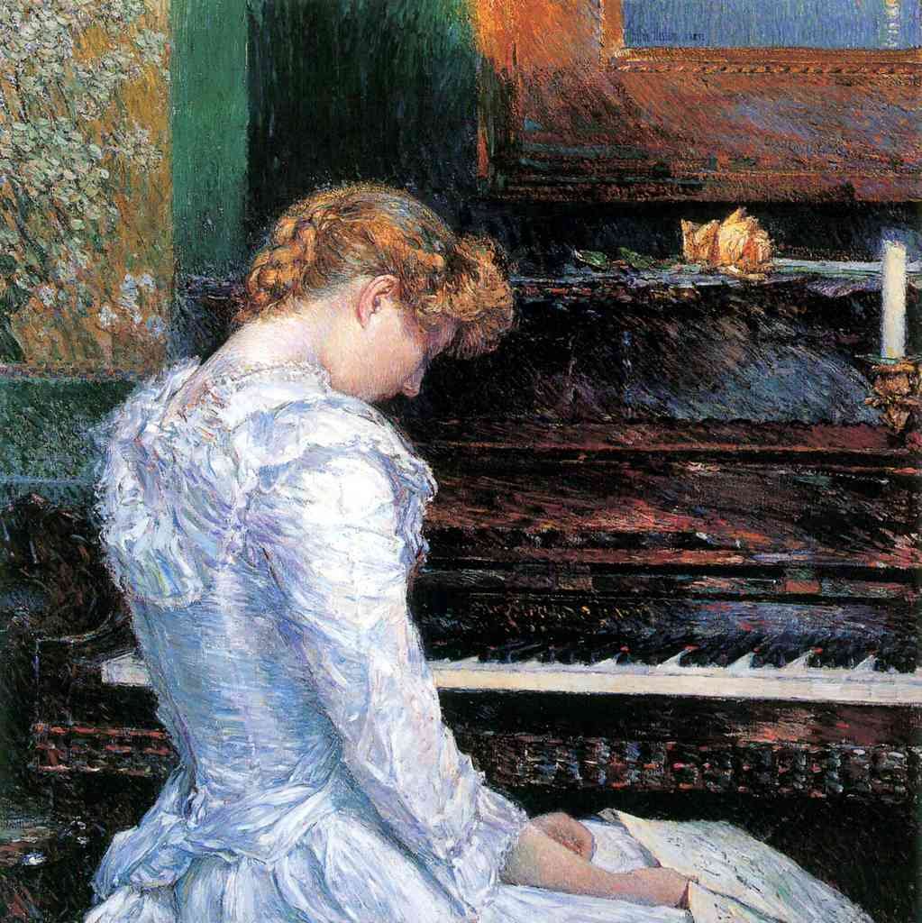The Sonata Hassam Impressionism American A4 Photo Print