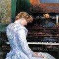 The Sonata by Hassam Impressionism American A4 Photo Print