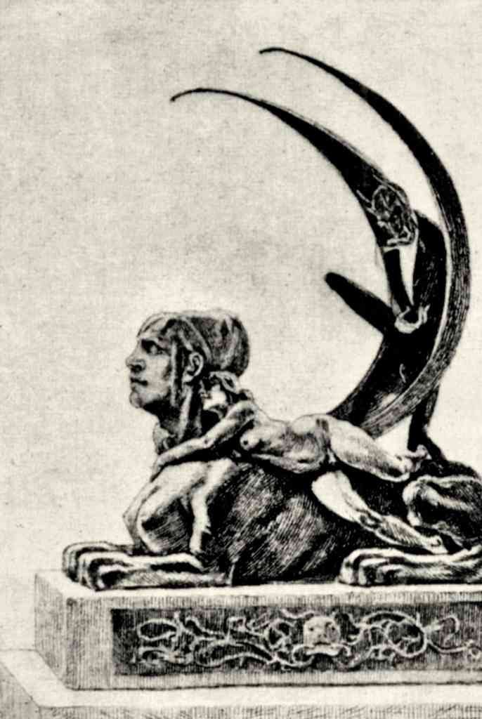 The Sphinx Felicien Rops Symbolism A4 Photo Print