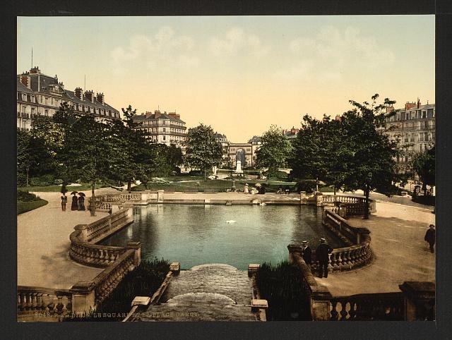 The Square and the Place DArcy Dijon Vintage A4 Photo Print
