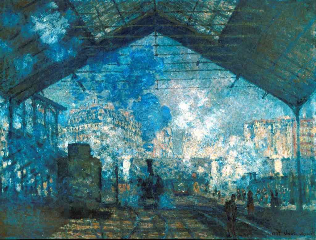 The Station Saint Lazare A4 Photo Print