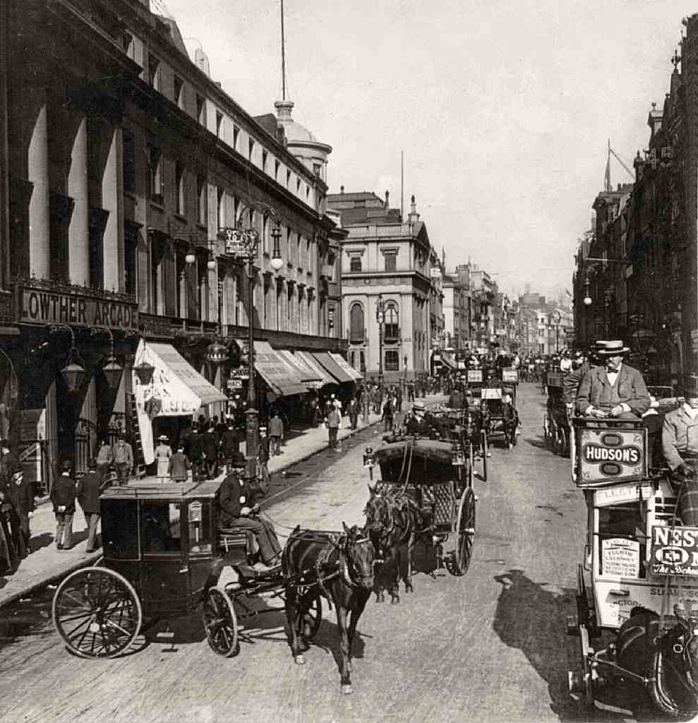 The Strand London 1901 Vintage A4 Photo Print
