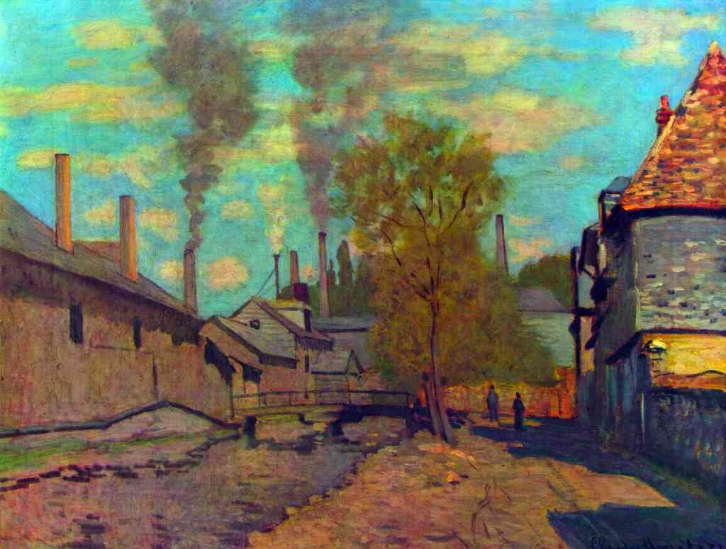 The Stream Of Robec Claude Monet A4 Photo Print