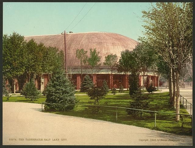 The Tabernacle Salt Lake City Vintage A4 Photo Print