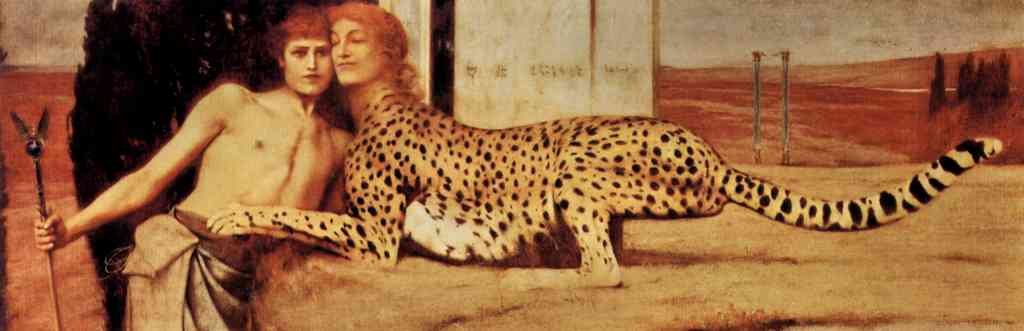 The Tenderness Of The Sphinx Fernand Khnopff Symbolism A4 Photo Print