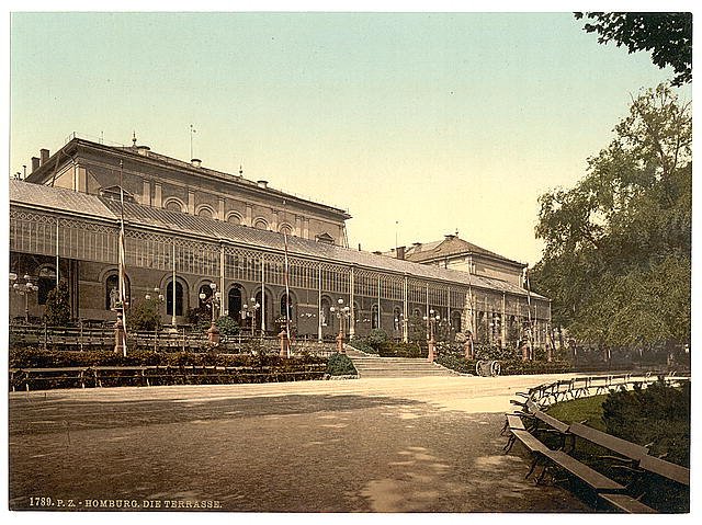 The Terrace Homburg Hesse Nassau Vintage A4 Photo Print