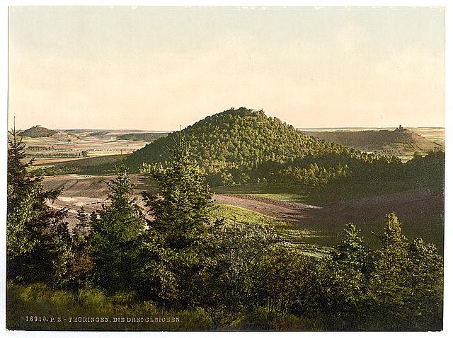 The Three Gleichen Thuringia Vintage A4 Photo Print