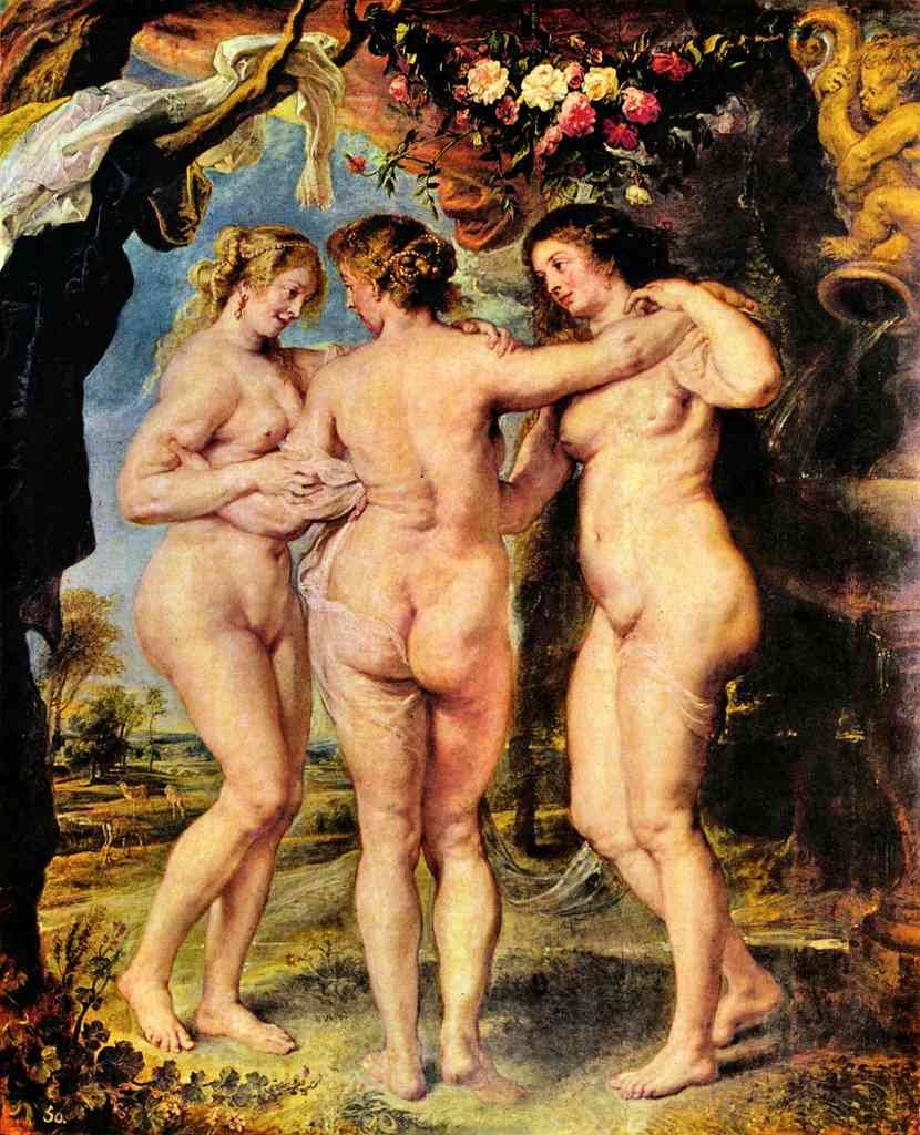 The Three Graces Rubens A4 Photo Print