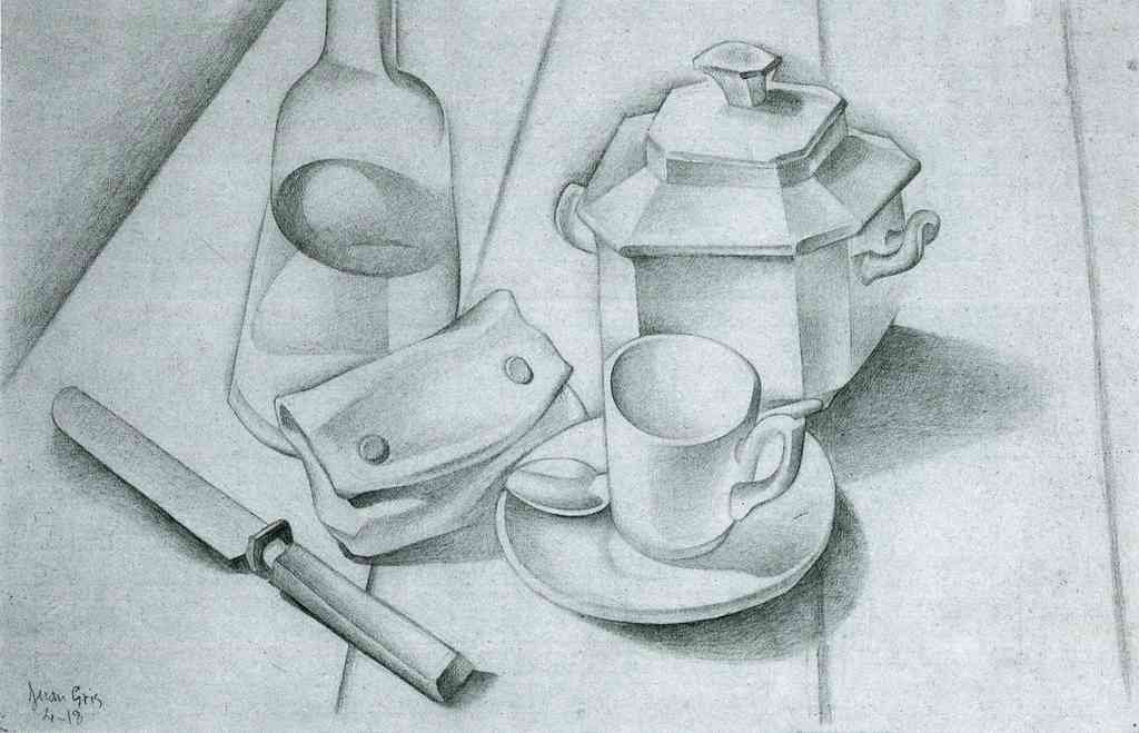 The Tobacco Pouch Juan Gris Abstract Art A4 Photo Print