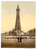 The Tower Blackpool Vintage A4 Photo Print