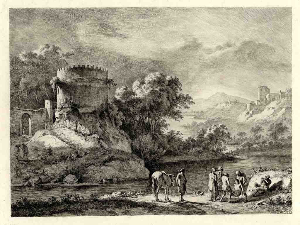 The Tower Of Metellus 1797 Vintage A4 Photo Print