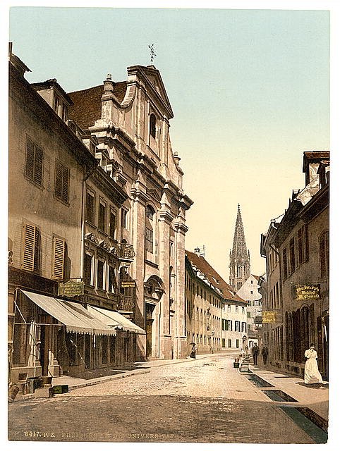 The Univerdity Freiburg Baden Vintage A4 Photo Print
