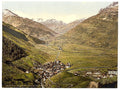 The Ursern Valley I Andermatt Vintage A4 Photo Print