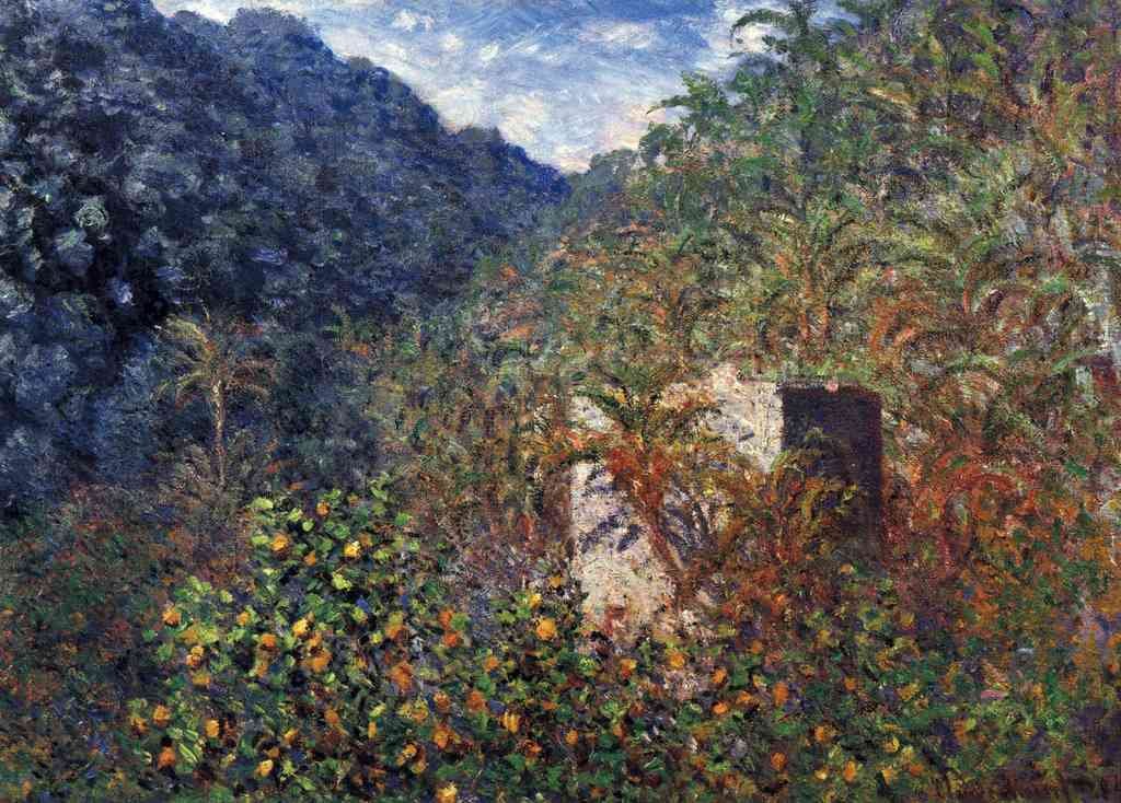 The Valley Sasso Bordighera Monet A4 Photo Print