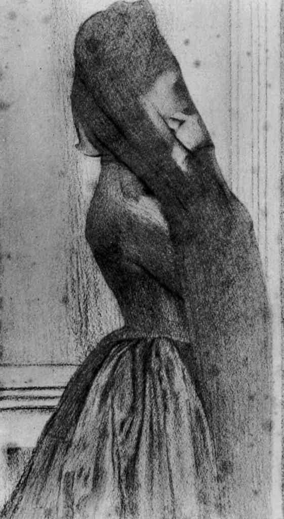 The Veil Fernand Khnopff Symbolism A4 Photo Print