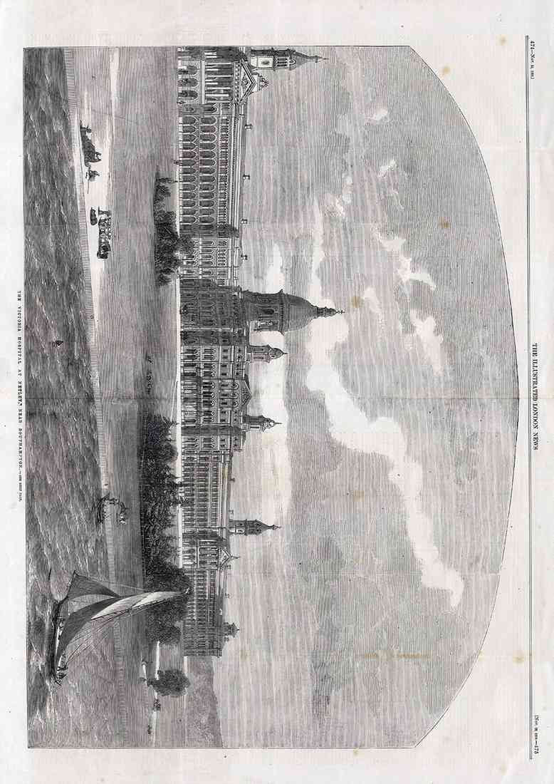 The Victoria Hospital At Netley Near Southampton 1859 A4 Photo Print