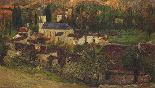 The Village Among The Trees A4 Photo Print