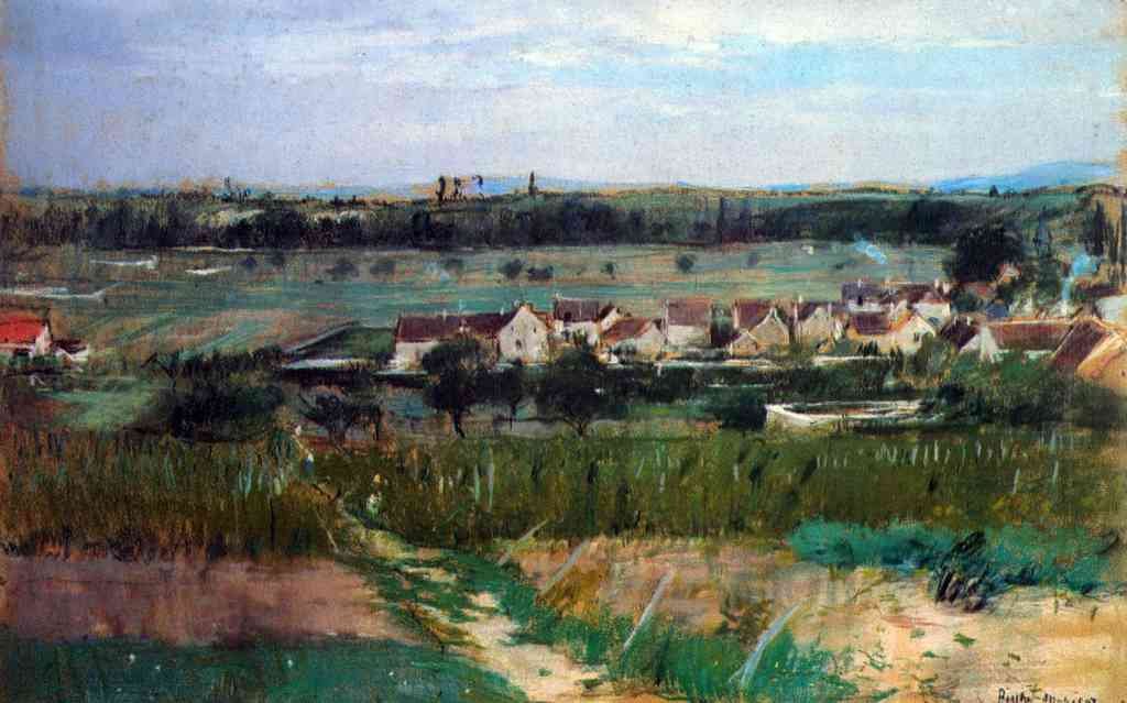 The Village At Maurecourt Morisot A4 Photo Print