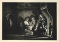 The Village Evening 1800 Vintage A4 Photo Print