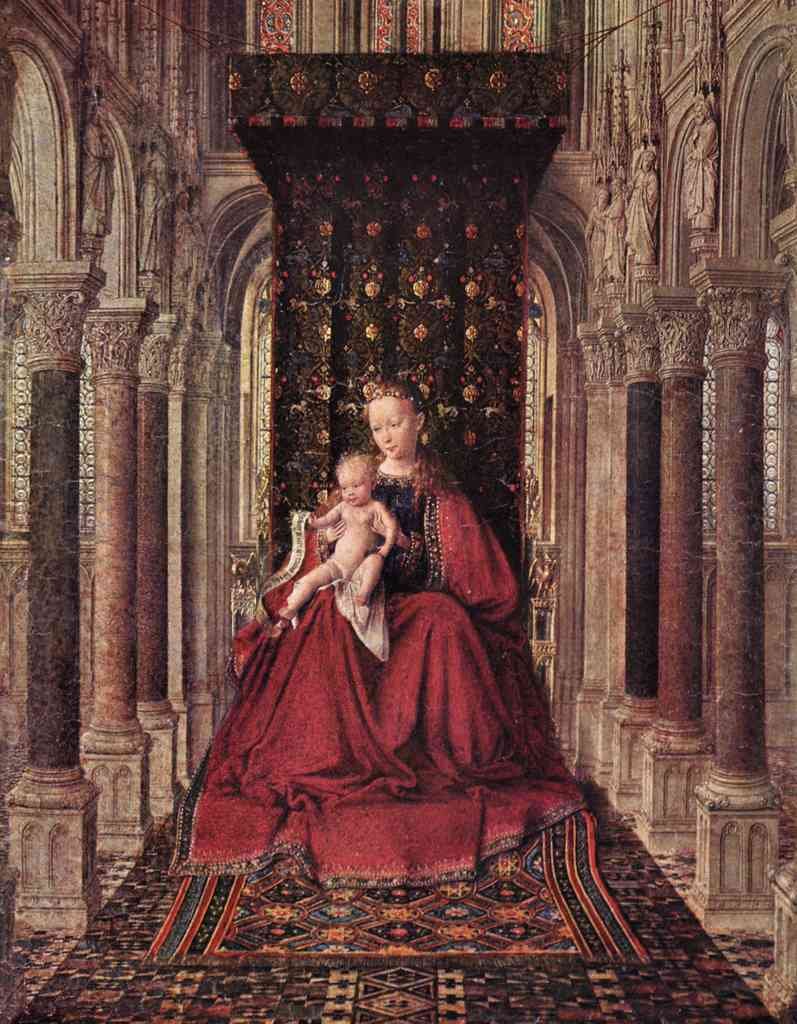 The Virgin And Child Jan Van Eyck A4 Photo Print