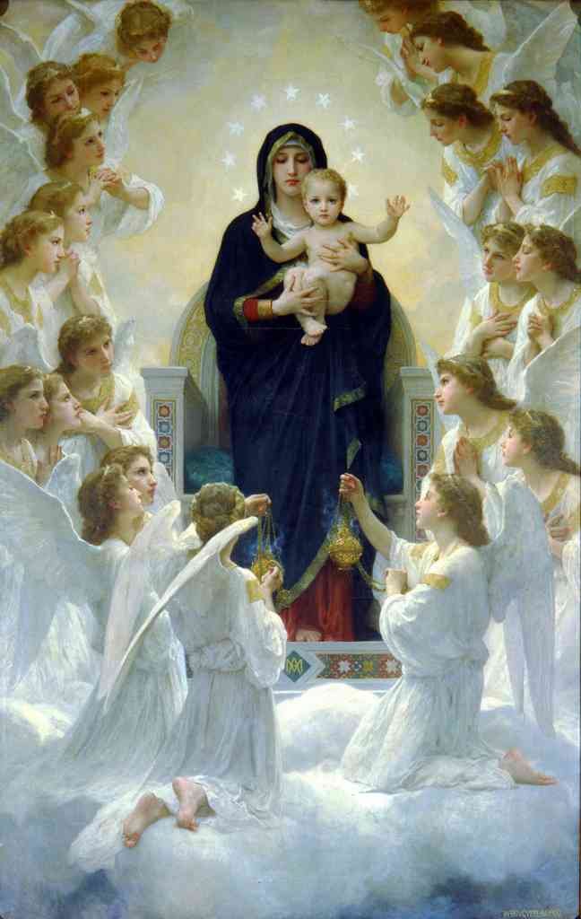 The Virgin With Angels Bouguereau A4 Photo Print